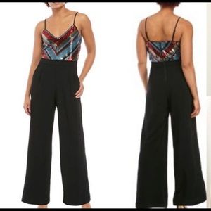 NWT Sequin Flare Jumpsuit (S)